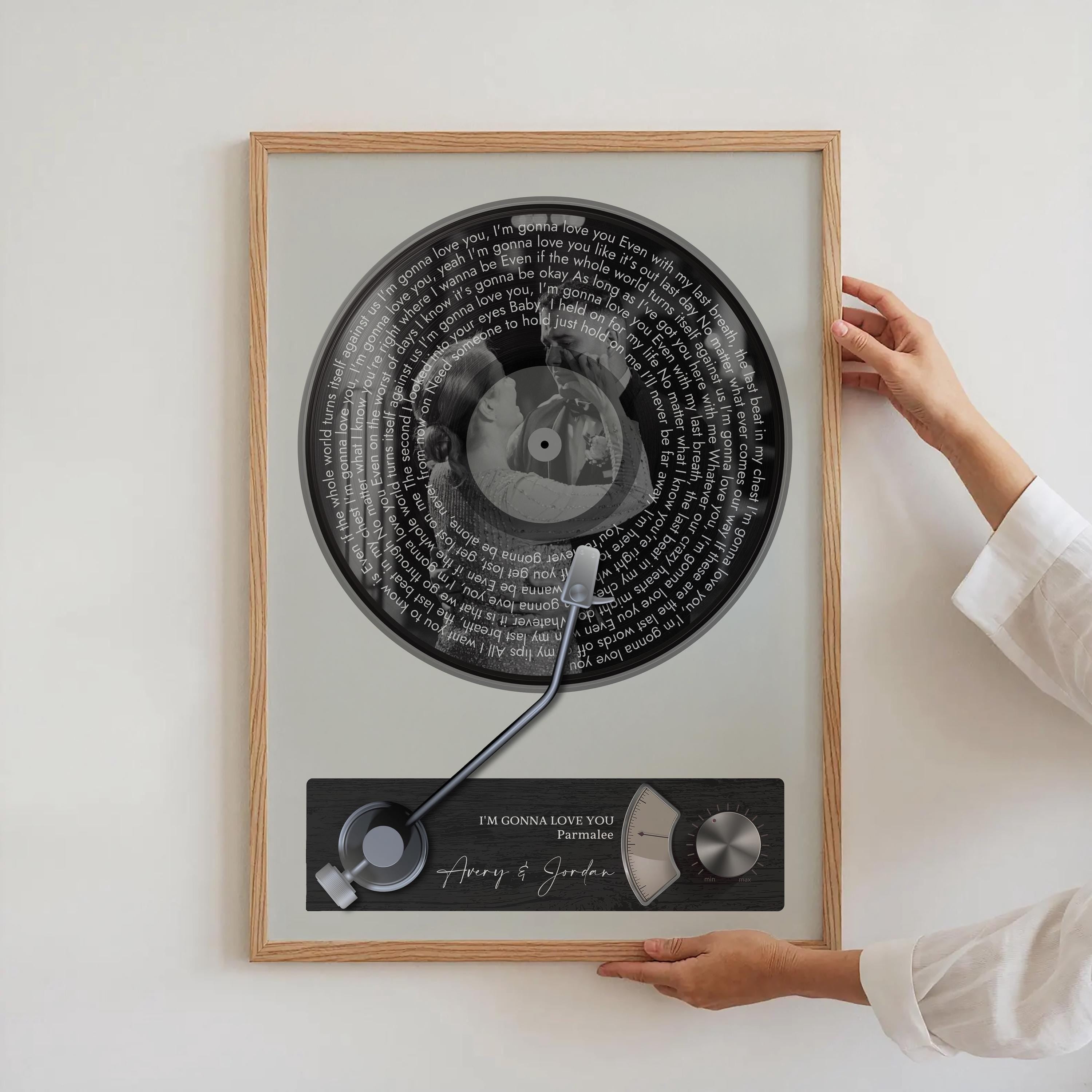 Mother Son Dance Song Lyrics Print - Custom Framed Wedding Art