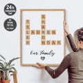 Personalized Family Name Print - Scrabble Puzzle Style Wall Decor