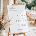 Elegant Wedding Welcome Sign Template, Minimalist Poster (Canva Template)