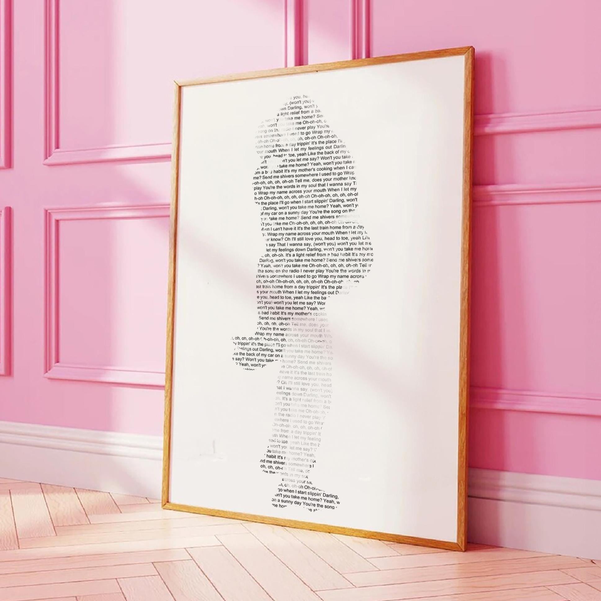 Personalized Wedding Song Lyrics Print - Custom Anniversary Gift