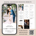Digital Wedding Invitation Website: RSVP, Countdown, Canva Template