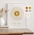 Song Lyrics Wall Art: Personalized Vinyl Record - Digital Download