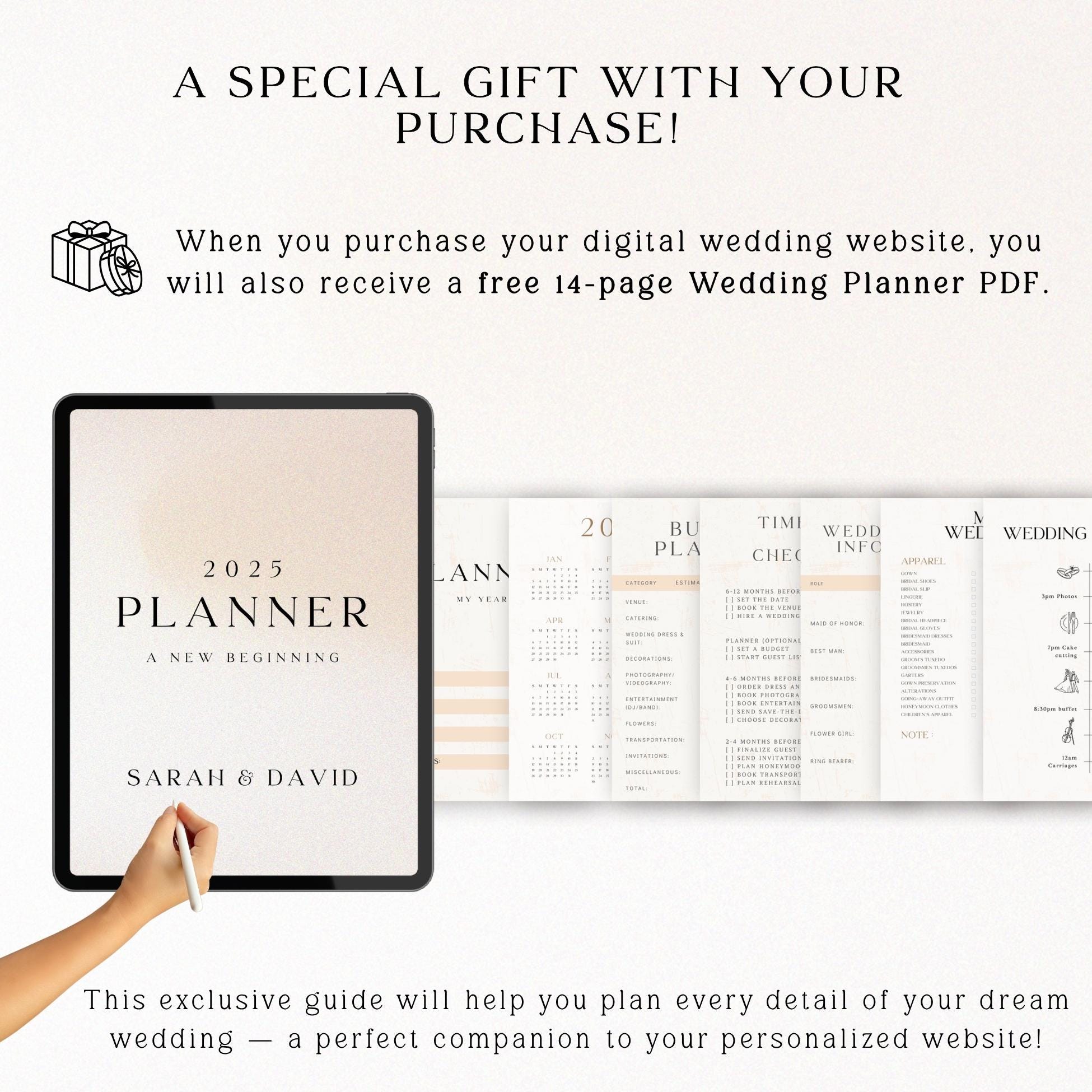 Interactive Wedding Web Invitation: RSVP, Map & Countdown Timer