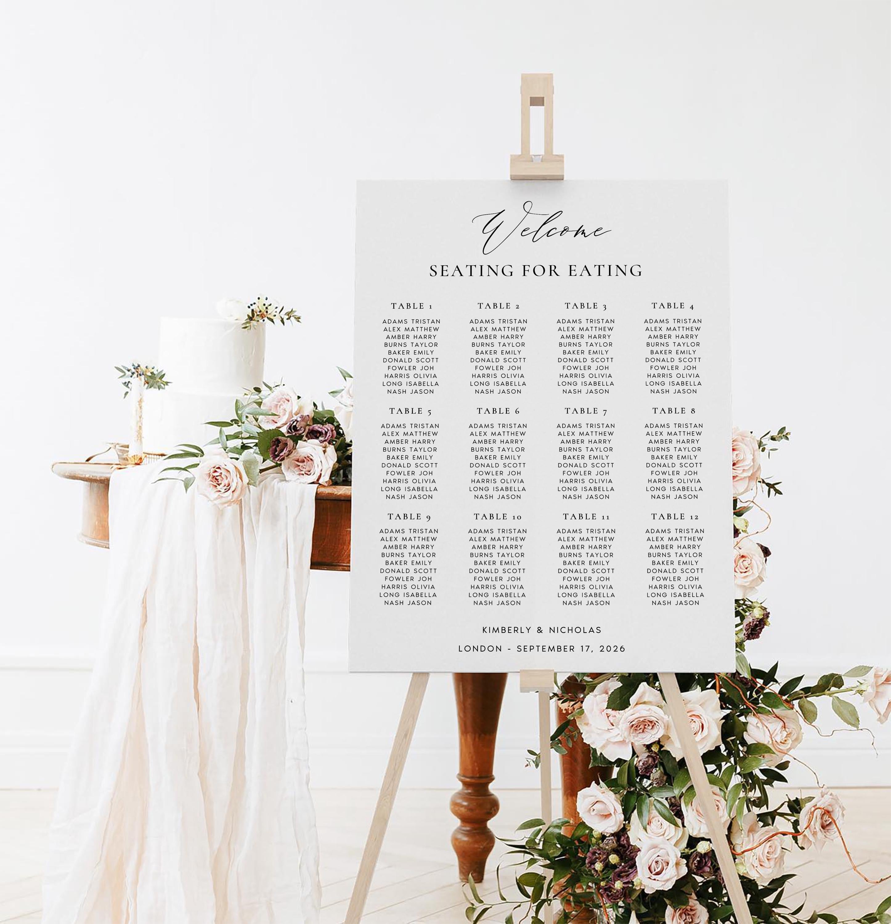 Custom Watercolor Venue Wedding Invitation | Printable Wedding Stationery Bundle | Editable Canva Template