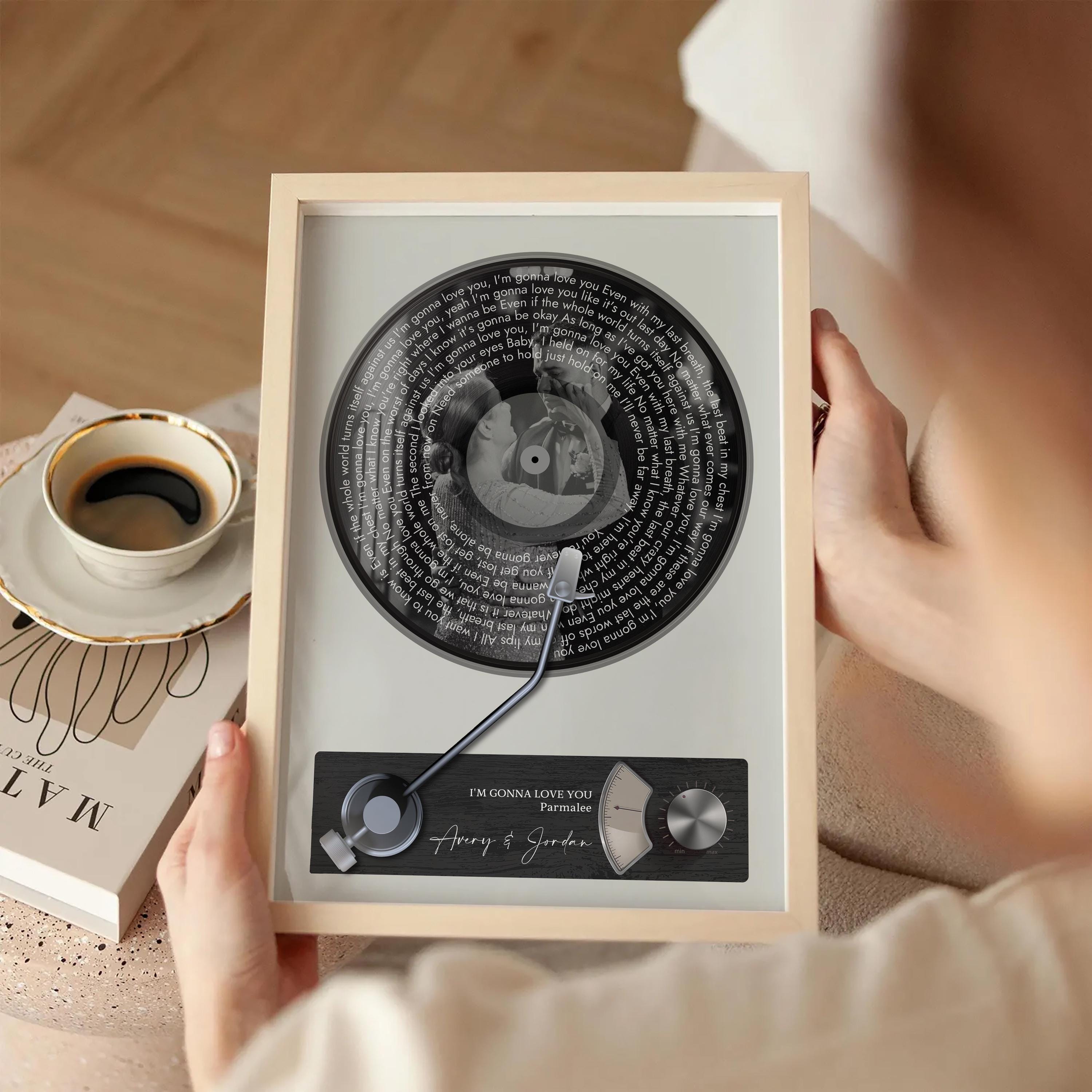 Mother Son Dance Song Lyrics Print - Custom Framed Wedding Art