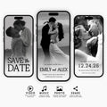 Animated Wedding Save The Date Video Invitation (Digital Download)