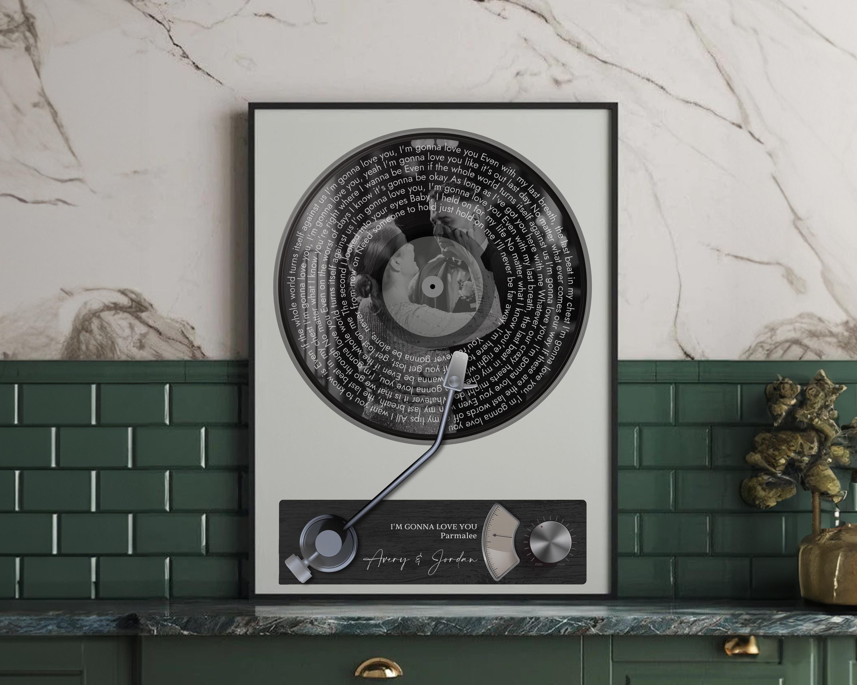 Mother Son Dance Song Lyrics Print - Custom Framed Wedding Art