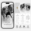 Animated Wedding Invitation Template: Minimalist Video Invite (Canva Editable)