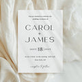 Minimalist Wedding Invitation Template: Modern Canva Design (Digital Download