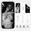 Animated Wedding Invitation Template: Photo, RSVP, Details (Digital Download)