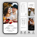 Animated Wedding Video Invitation Template, Canva Editable, Add Photo and Music