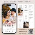Digital Wedding Invitation: Easy Canva Edit - RSVP & Website Link