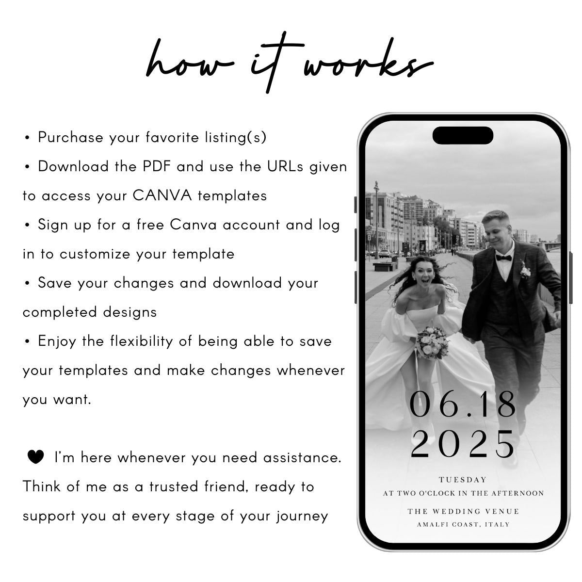 Destination Wedding Video Invitation: Passport Design (Digital Template)