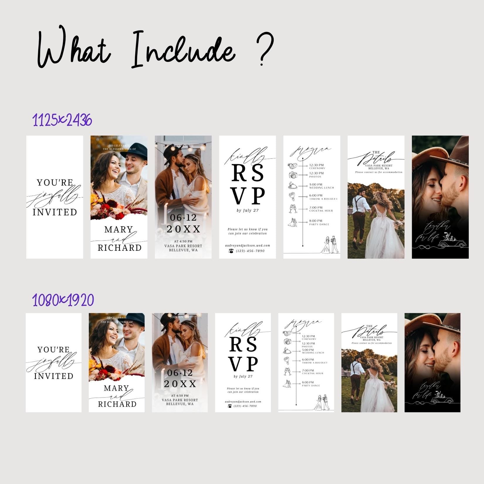 Animated Wedding Video Invitation: Photo & Music Template (Canva)