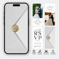Animated Wedding Video Invitation: Editable Canva Template (Digital Download )