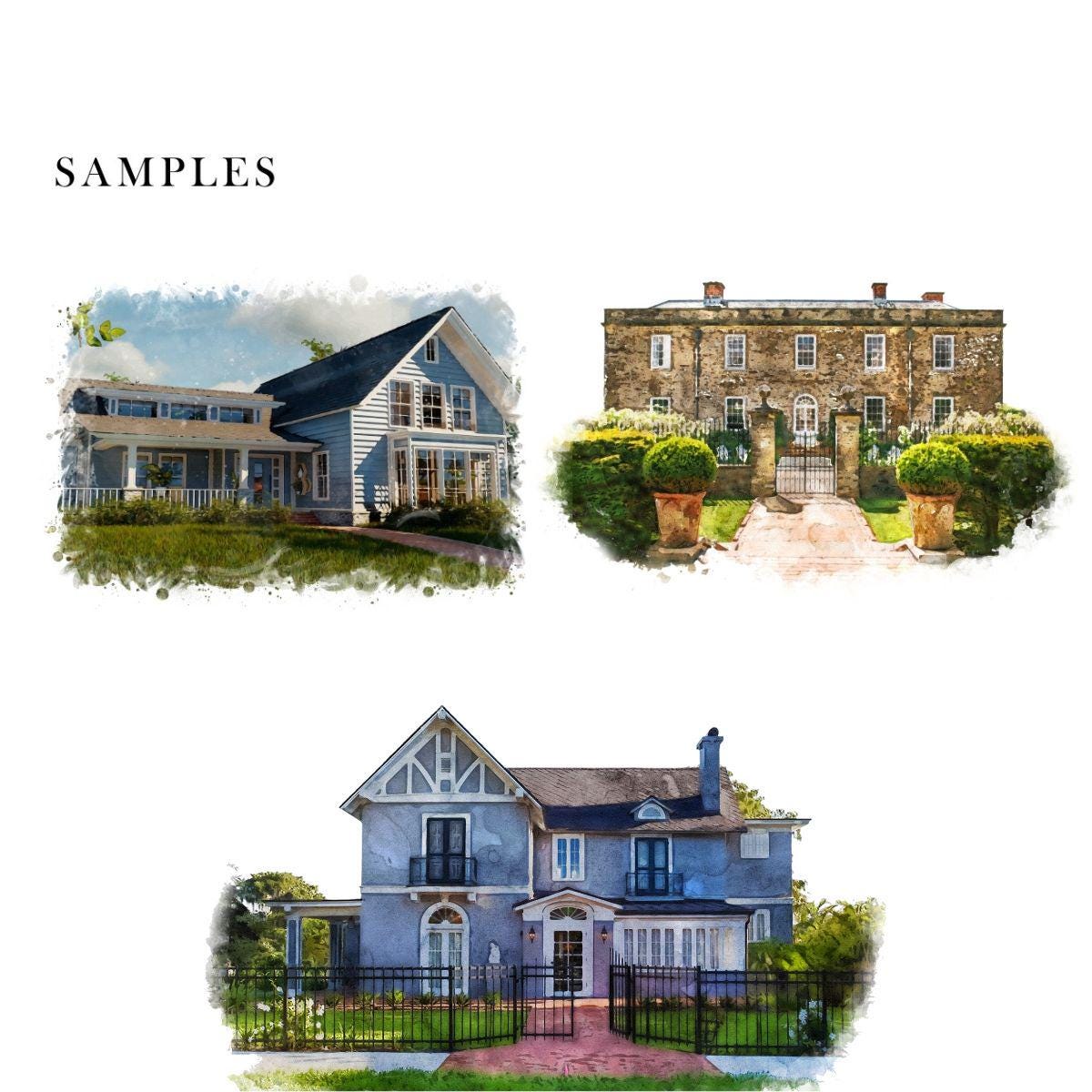 Watercolor Venue Digital Save the Date E-vite