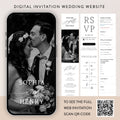 Digital Wedding Invitation Website: Editable Canva Template with RSVP