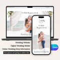 Minimalist Wedding Website Template - Easy Online RSVP