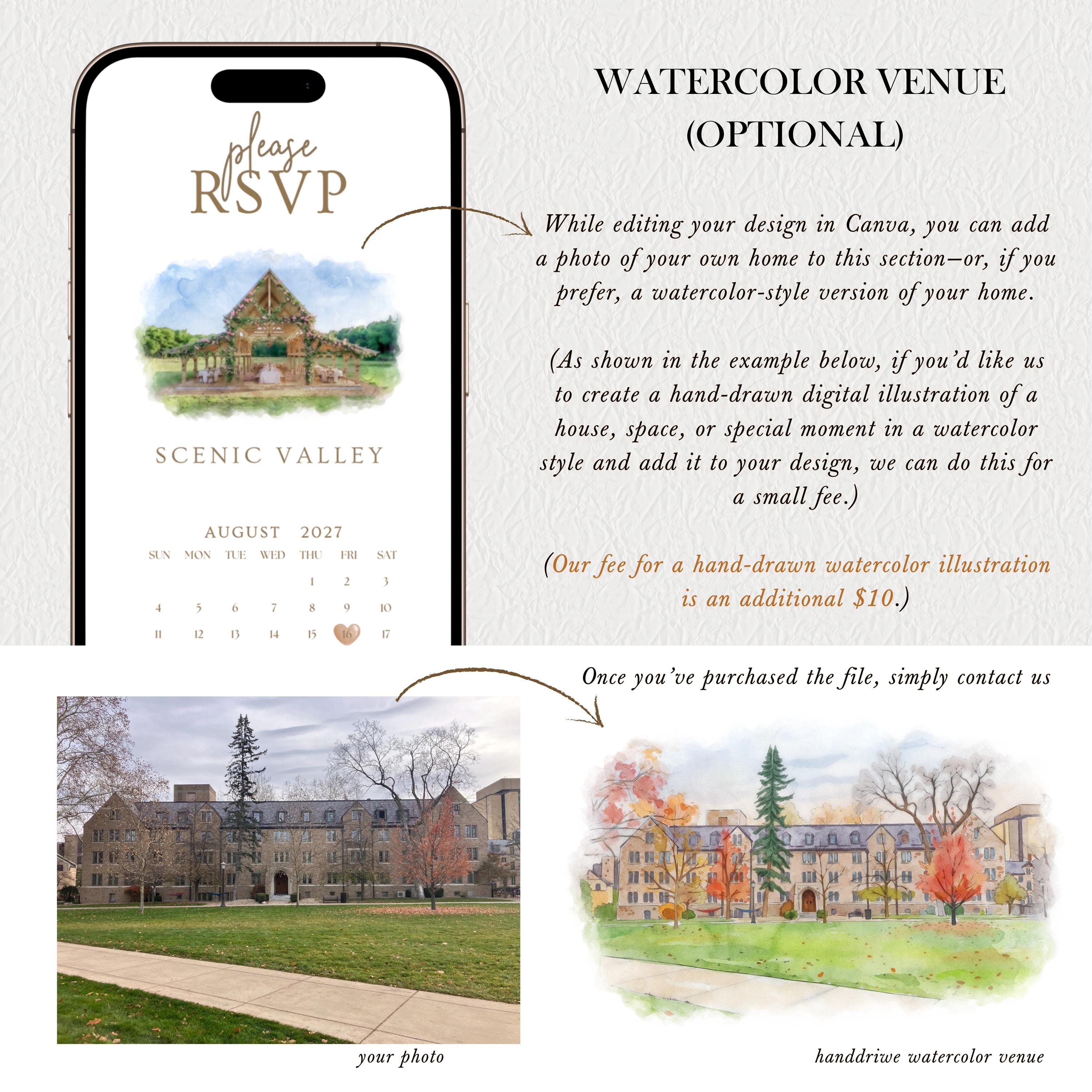 Adventurers Theme Wedding Video Invitation Template, Fully Editable in Canva, Digital Download