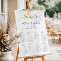 Editable Wedding Seating Chart Template: Minimalist Canva Design (Digital Download)