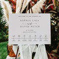 Minimalist Wedding Welcome Sign Template: Editable Canva Design (Digital Download)