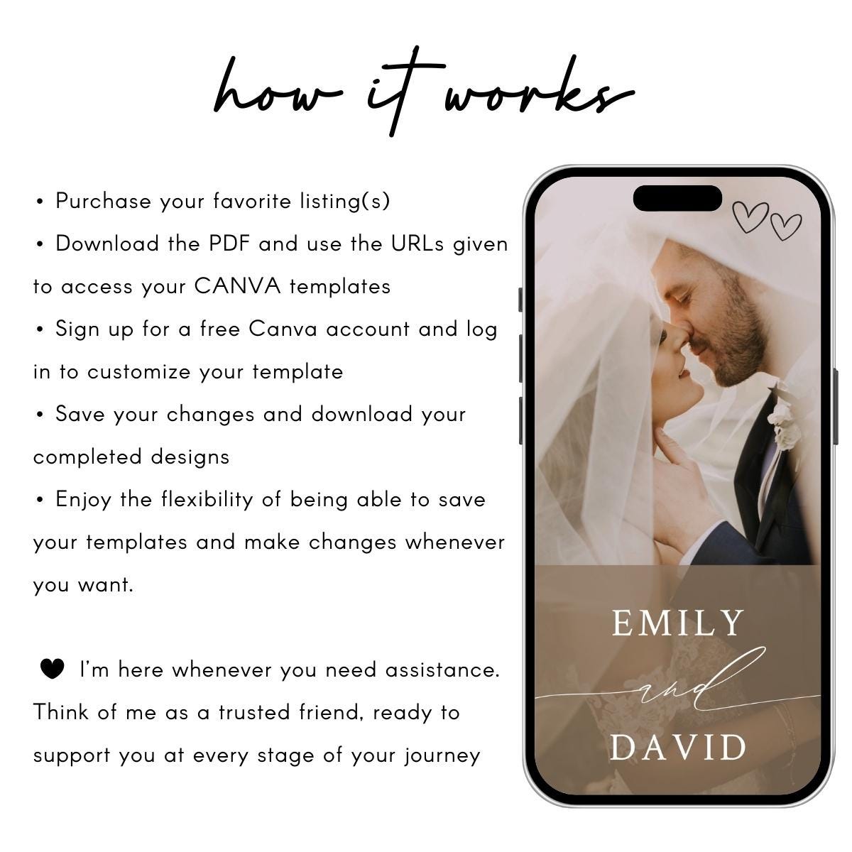 Animated Wedding Invitation Template: Photo Video, Digital Save the Date