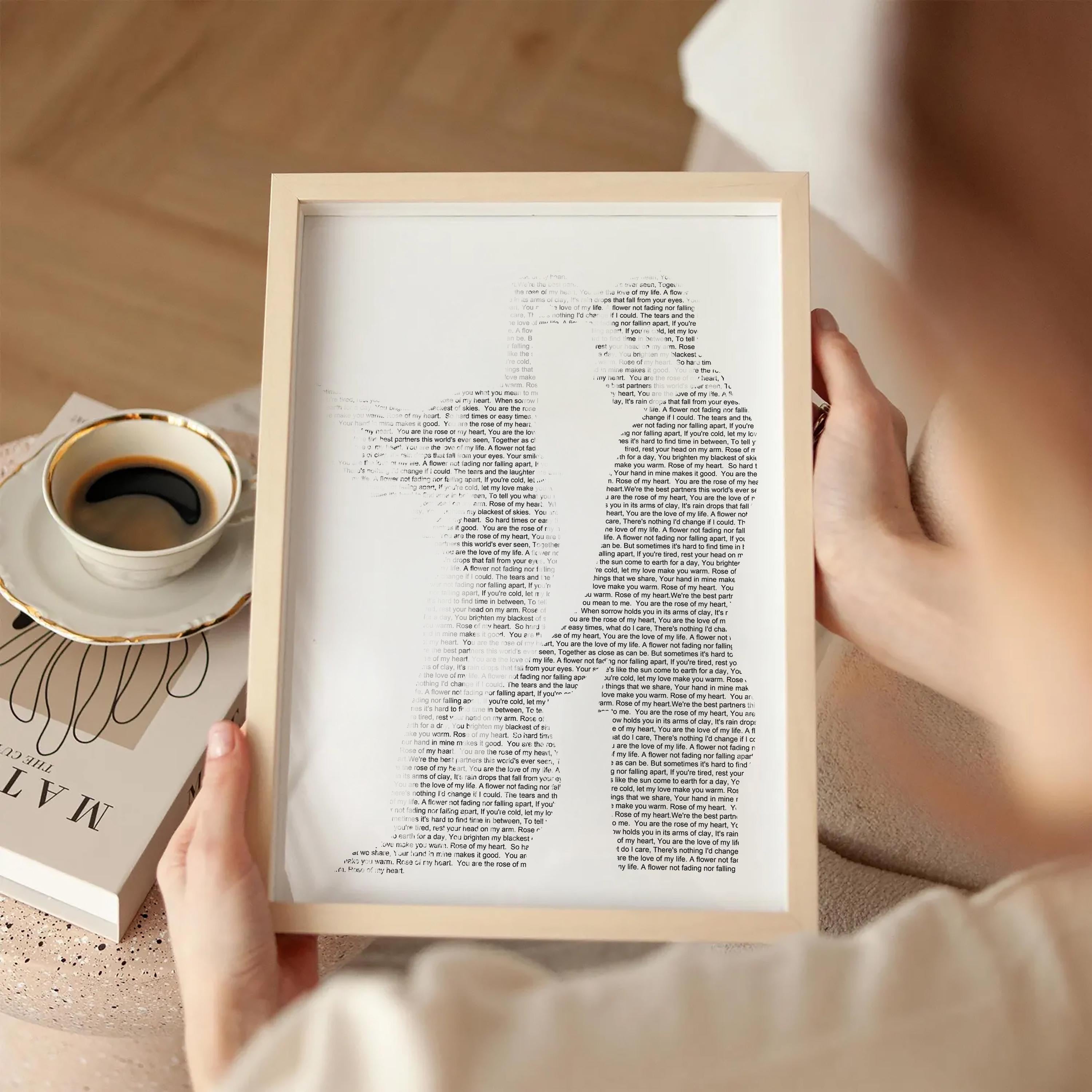 Personalized Wedding Song Lyrics Print - Custom Anniversary Gift