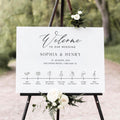 Minimalist Wedding Welcome Sign Template: Editable Canva Design (Digital Download)