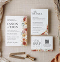Wildflower Wedding Invitation Template: Boho Floral Suite (Digital Download)