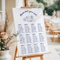 Coastal Wedding Seating Chart Template: Beach Theme (Digital Download)