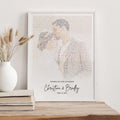 Personalized Wedding Song Lyrics Print: Custom Anniversary Wall Art