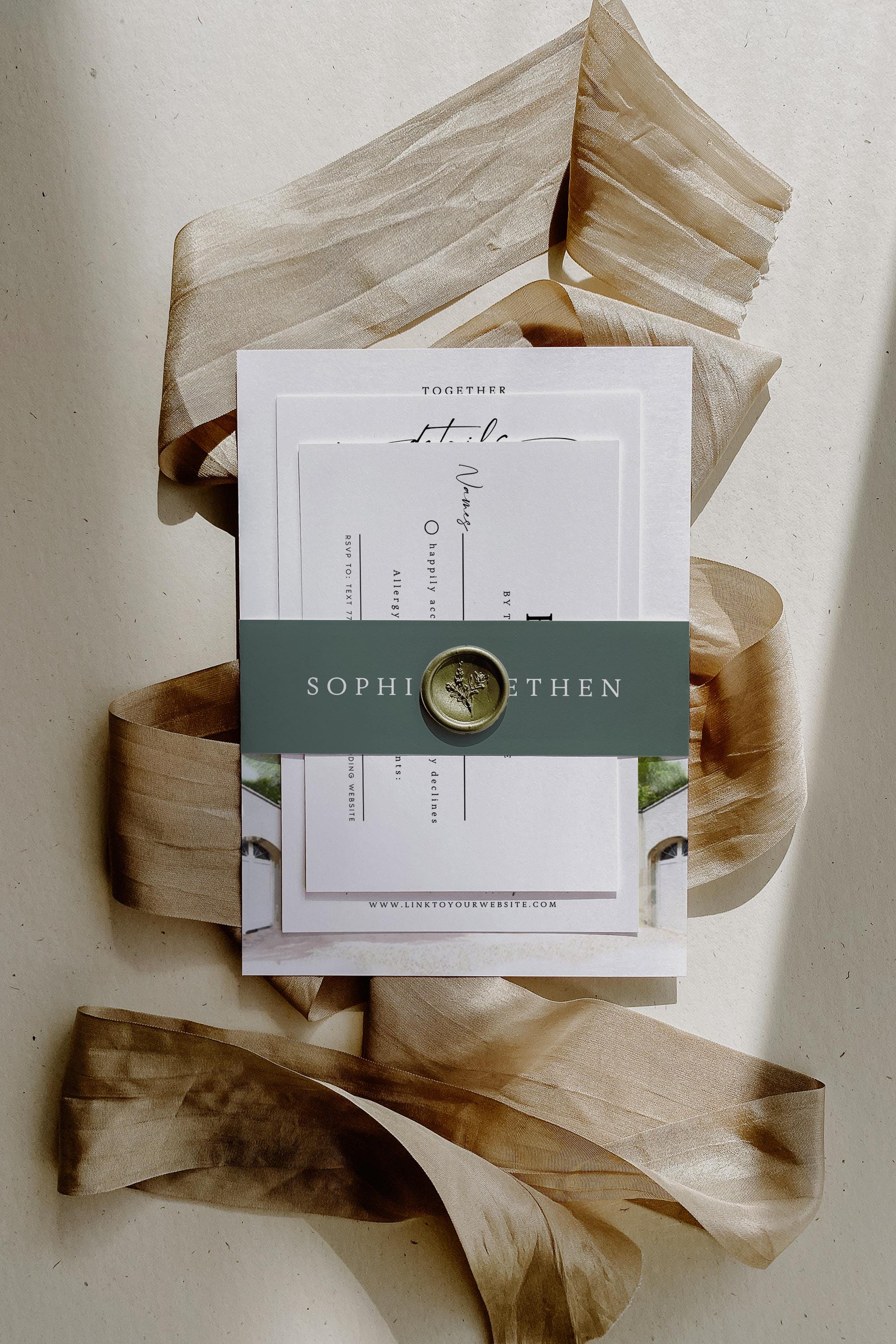 Custom Watercolor Venue Wedding Invitation Template (Digital)