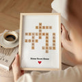 Personalized Family Name Wall Art - Custom Scrabble Puzzle Print