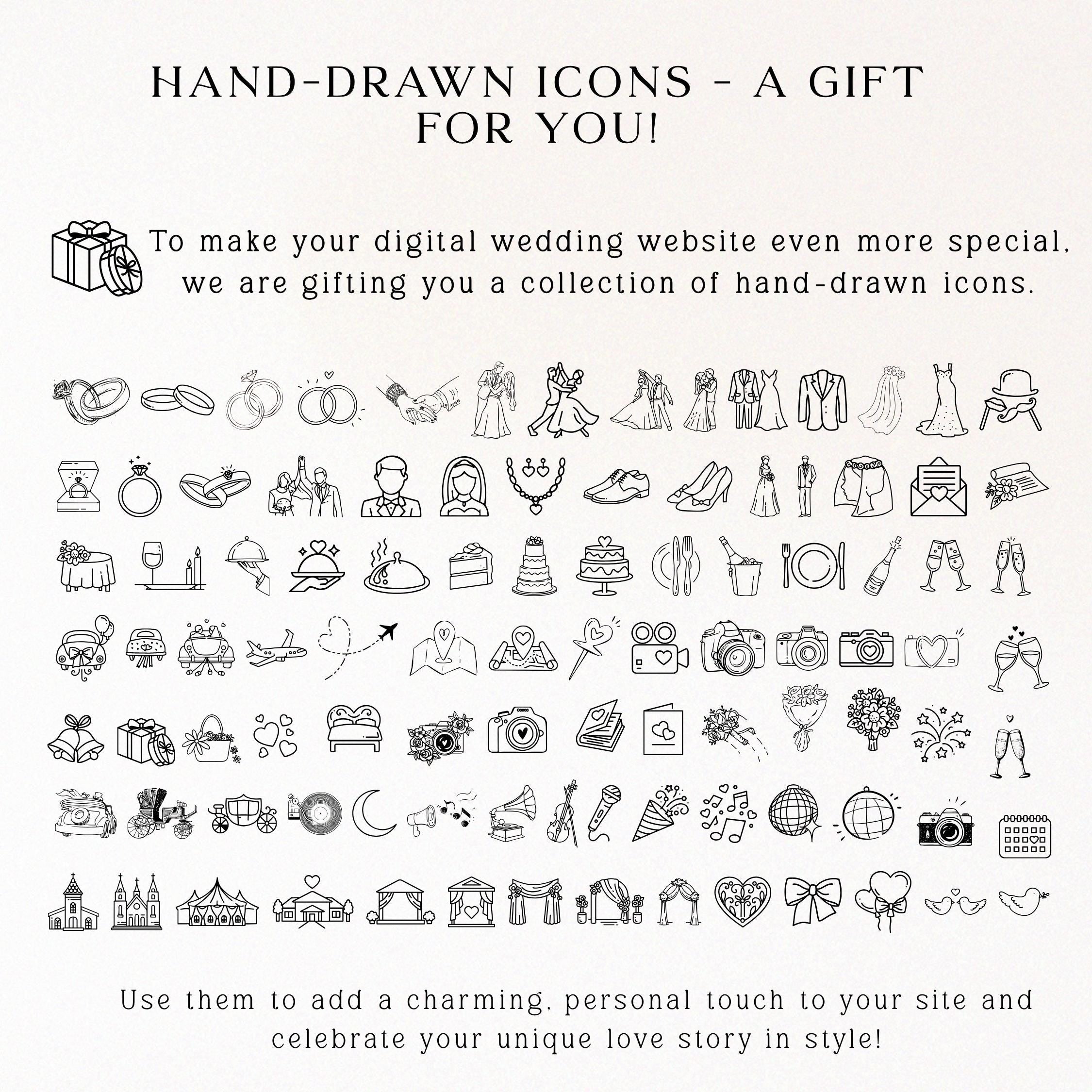 Digital Wedding Invitation: Easy Canva Edit - RSVP & Website Link