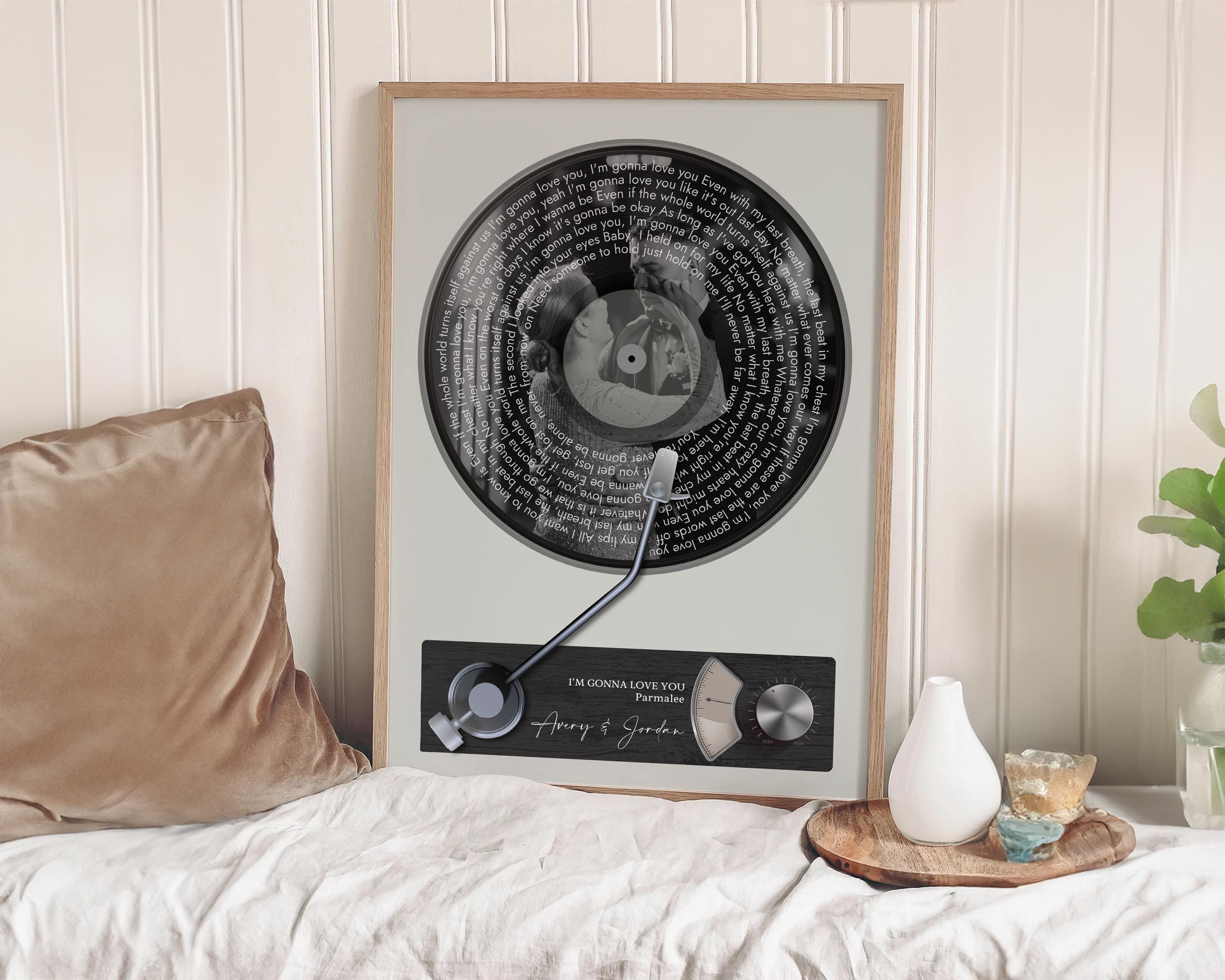 Mother Son Dance Song Lyrics Print - Custom Framed Wedding Art