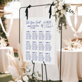 Beach Wedding Seating Chart Template: Alphabetical, Hand-Drawn (Digital Download)