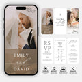 Animated Wedding Invitation Template: Photo Video, Digital Save the Date