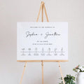 Minimalist Wedding Welcome Sign Template: Editable Canva Design (Digital Download)