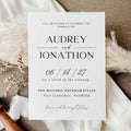 Minimalist Wedding Invitation Template: Modern Canva Invite (Digital Download
