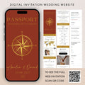 Digital Wedding Invitation Website: RSVP, Map, Countdown (Canva Template)