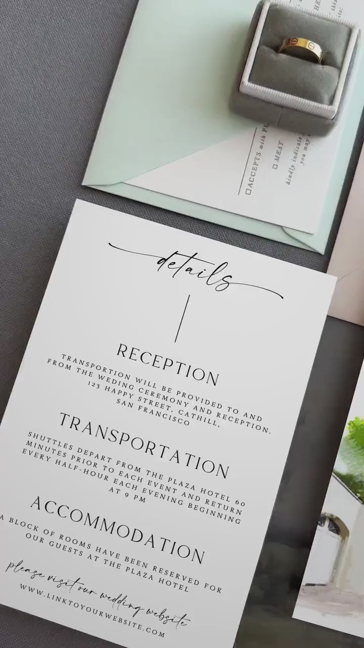 Custom Watercolor Venue Wedding Invitation Template (Digital)