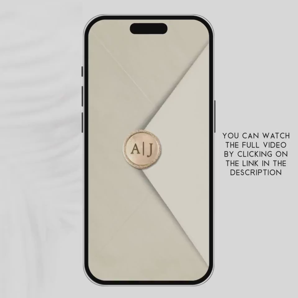 Animated Wedding Invitation Video Template: Editable Canva Design