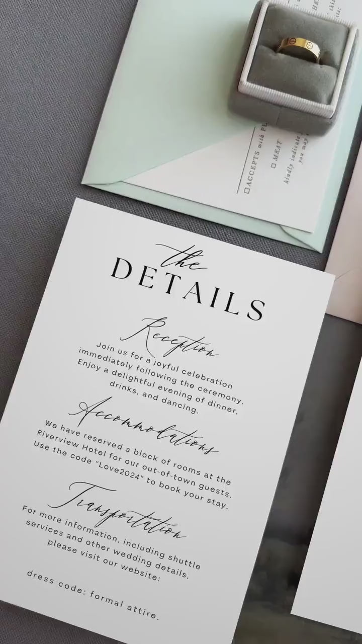 Custom Watercolor Venue Wedding Invitation Template (Canva)