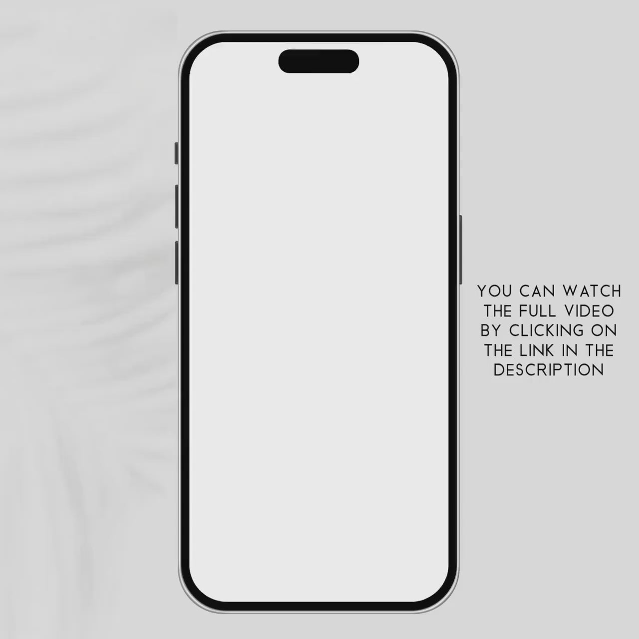 Animated Wedding Video Invitation: Minimalist Digital Phone Template (Canva Editable)