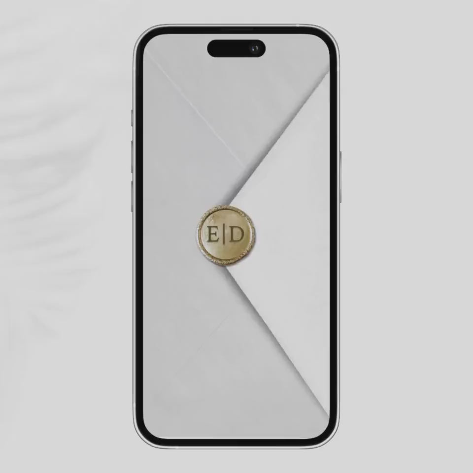 Animated Wedding Invitation Template: Minimalist Video Invite (Canva Editable)